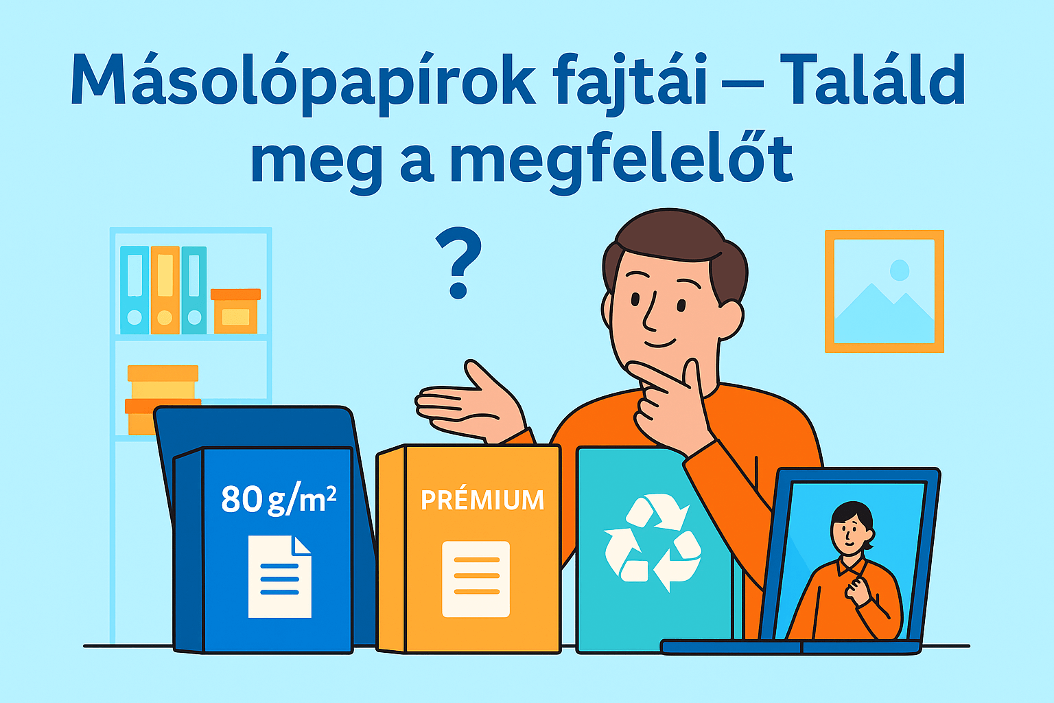 Papírválasztás az irodában